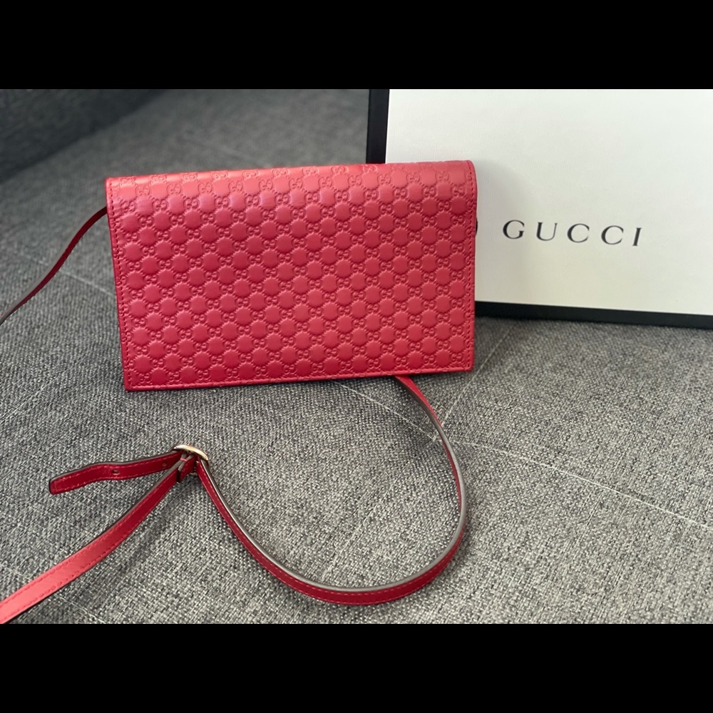 Gucci Guccissima WOC red burgundy - Picture 4 of 15